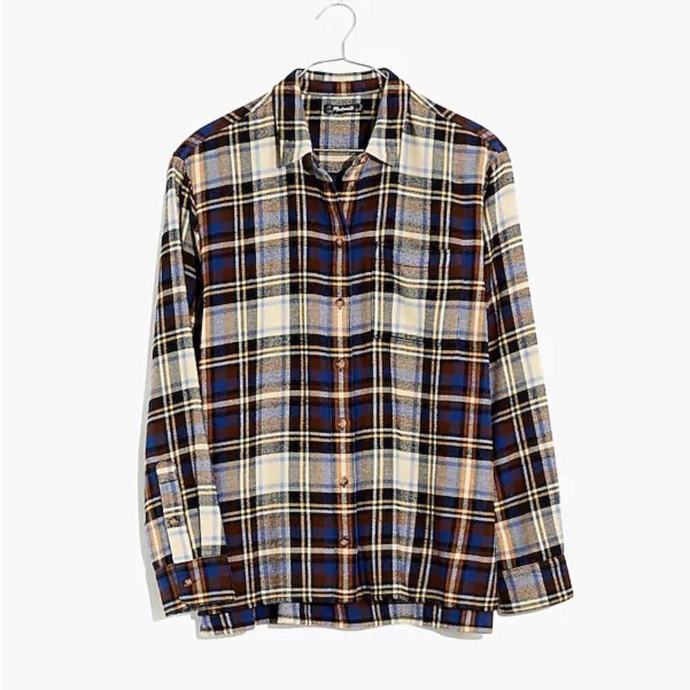 Madewell Flannel Overside Ex-Boyfriend Shirt in Fuller Plaid